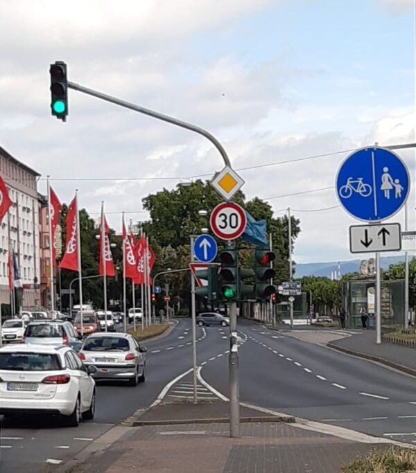 Tempo 30 in der Mainzer Innenstadt für gute Luft- und Lebensqualität