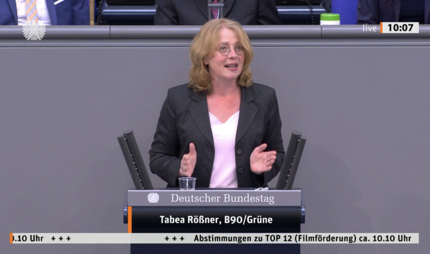 Novellierung des Filmförderungsgesetzes: zentrale Aspekte zu kurz gedacht Bild: Tabea Rößner Copyright Deutscher Bundestag