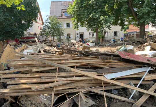 Solidarität mit den Betroffenen der Hochwasserkatastrophe – jede Spende hilft! Copyright Michael Köster