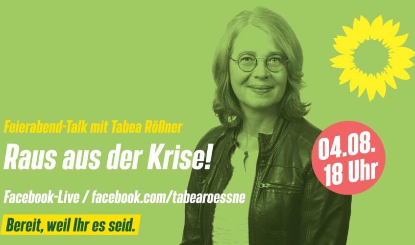 Feierabendtalk mit Tabea Rößner: Raus aus der Krise! Bild: Tabea Rößner Copyright Tabea Rößner