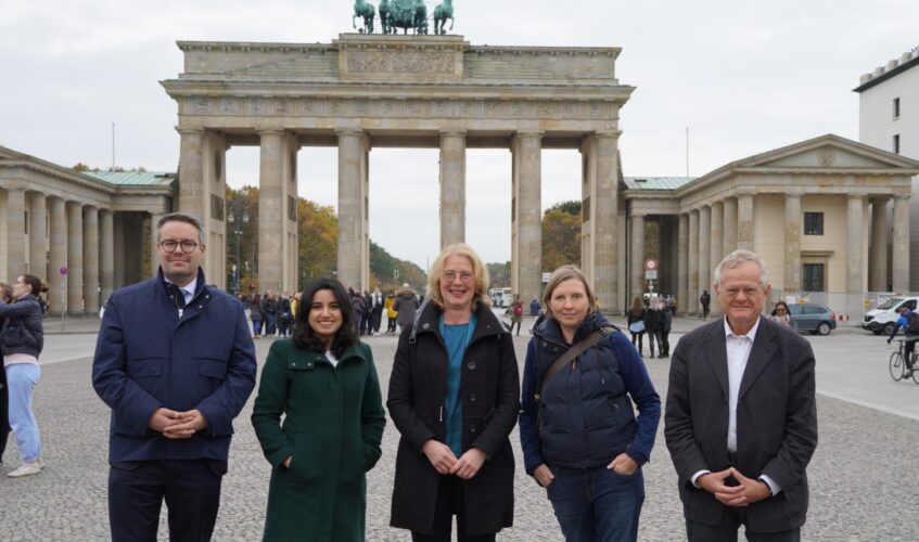 Konstituierung der GRÜNEN Landesgruppe Rheinland-Pfalz im Bundestag Bild vlnr: Tobias Lindner, Misbah Khan, Tabea Rößner, Corinna Rüffer, Armin Grau Copyright Tabea Rößner