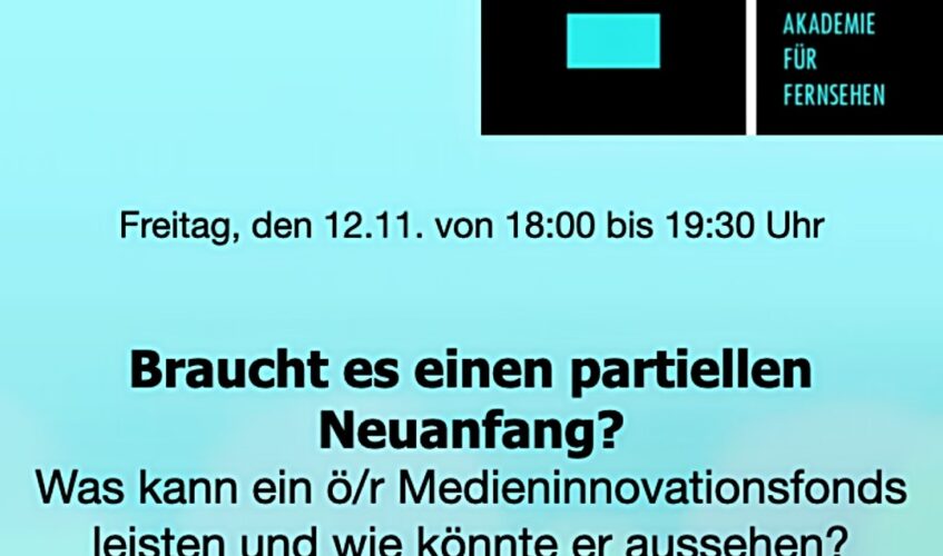 „Braucht es einen partiellen Neuanfang? – Podiumsdiskussion zur Zukunft des ÖRR Copyright Deutsche Akademie für Fernsehen