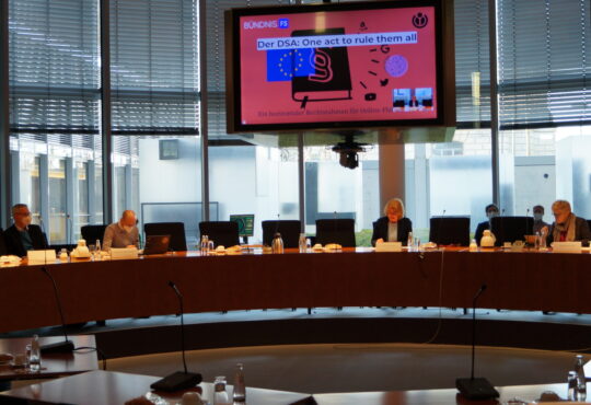 Digital Services Act: Zwischen Schutz vor illegalen Inhalten und Wahrung der Meinungsfreiheit Bild: Mitte Tabea Rößner - Rest unbekannt Copyright Tabea Rößner