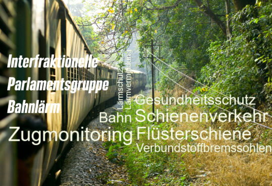 Interfraktionelle Parlamentsgruppe „Bahnlärm“ hat sich zum dritten Mal konstituiert Erstellt mit Canva