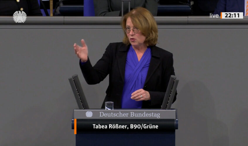 Bundestagsrede zur Verbraucherinformation Bild: Tabea Rößner Copyright Deutscher Bundestag