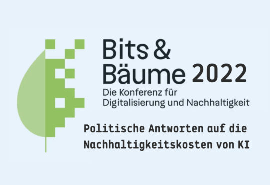 Politische Antworten auf die Nachhaltigkeitskosten von KI Erstellt mit Canva