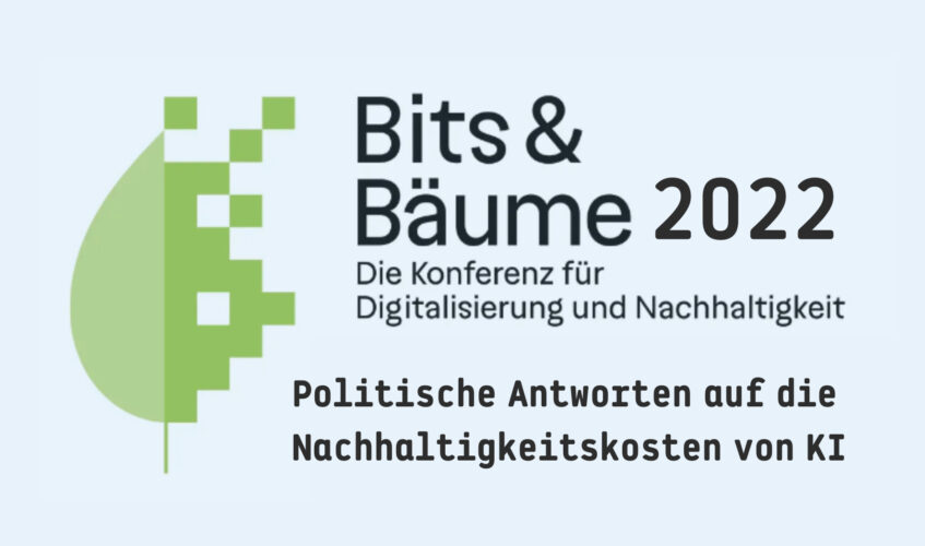Politische Antworten auf die Nachhaltigkeitskosten von KI Erstellt mit Canva