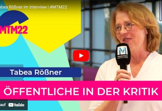 Medientage München: Öffentliche in der Kritik Bild: Tabea Rößner ©Medientage München