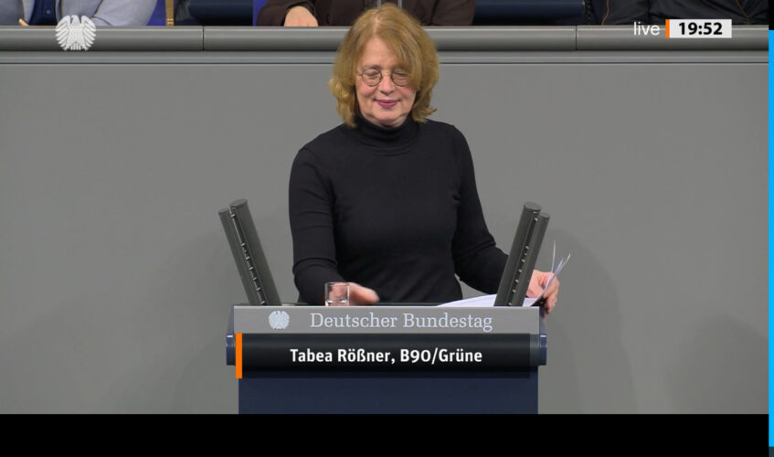 Bundestagsrede zur Breitbandförderung Bild: Tabea Rößner Copyright Deutscher Bundestag