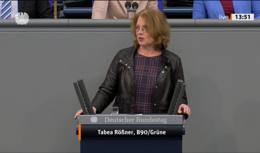 Rede zum Bericht der Technikfolgenabschätzung Bild: Tabea Rößner Copyright Deutscher Bundestag