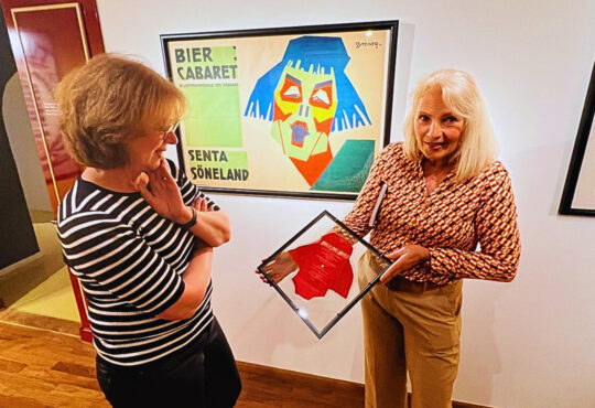 Großartige Kleinkunst im Kabarettarchiv Bild vlnr: Tabea Rößner, Martina Keiffenheim Copyright Tabea Rößner