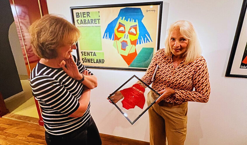 Großartige Kleinkunst im Kabarettarchiv Bild vlnr: Tabea Rößner, Martina Keiffenheim Copyright Tabea Rößner