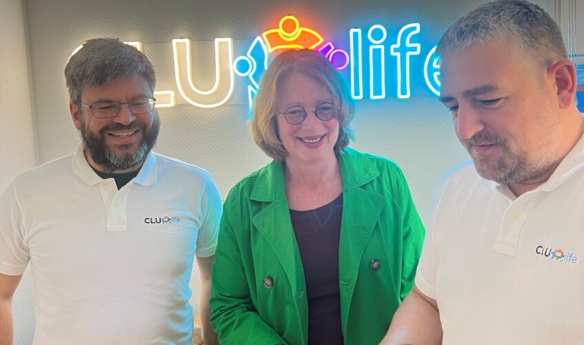 Interoperabilität made in Rheinhessen – zu Besuch bei CLUP.life Simon Dürsch, Tabea Rößner, Christian Borchert Copyright Tabea Rößner