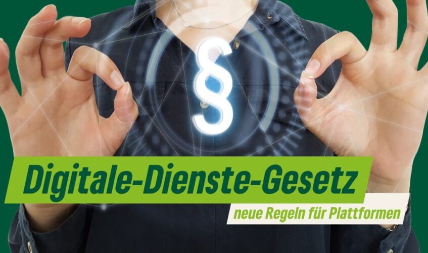 Digitale-Dienste-Gesetz trägt zur EU-weiten Durchsetzung neuer Regeln für Plattformen bei Erstellt mit Canvas - 20.3.24