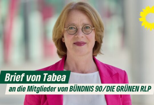 Brief von Tabea an die Mitglieder von BÜNDNIS 90 / DIE GRÜNEN RLP Copyright Tabea Rößner
