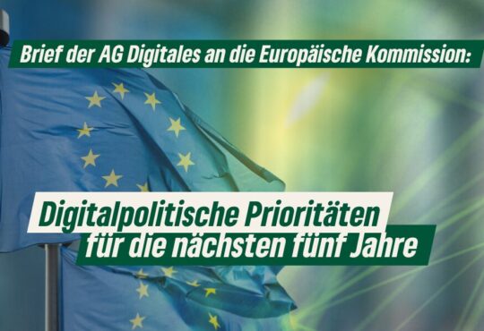 Brief der AG Digitales an die Europäische Kommission: Digitalpolitische Prioritäten für die nächsten fünf Jahre Erstellt mit Canvas - 17.7.24